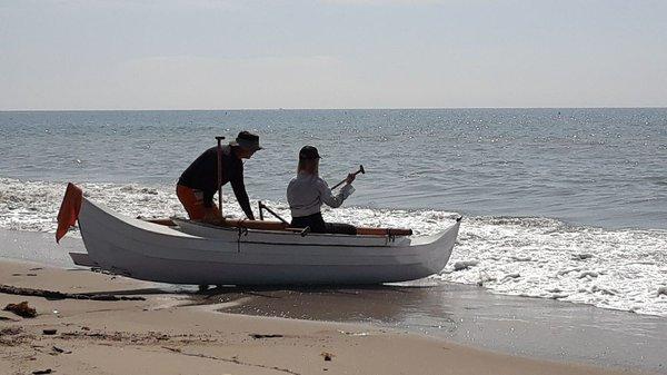 Going out for a cruise on the Gen3 Scougall Canoe