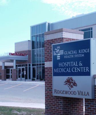 Ridgewood Villa is located 50 feet - just across the avenue - from a state-of-the-art hospital and clinic providing all levels of care.