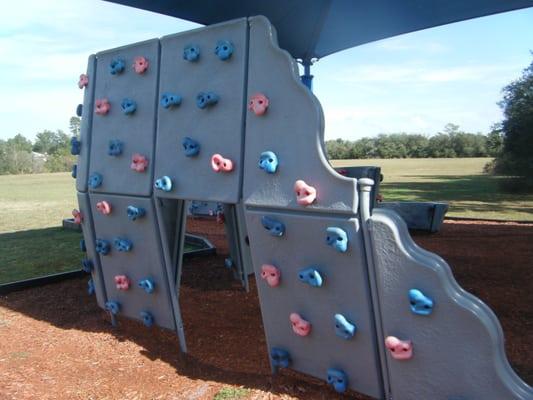 Rock climbing wall