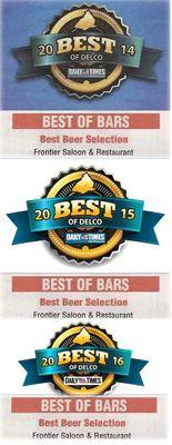 Best Beer Selection of Delco three years in a row !