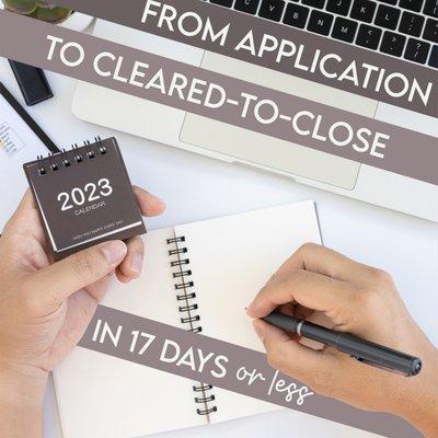 In a hurry? We have the technology that lets you close your loans in 20 days or less. Visit www.hope-lending.com to start your application.