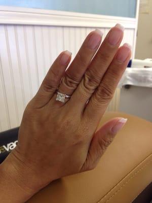 Perfect French manicure by Samantha!