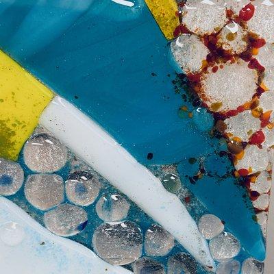 Detail of Glass Abstract by Jeni GrayRoberts