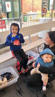 Unitus' Random Acts of Kindness program! We surprised locals at Orenco Station Ice Rink with free admission for kids and goodie bags.