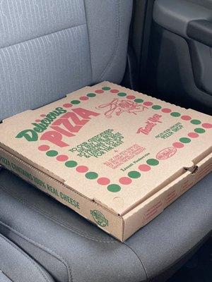 Pizza was so good we ordered another one to take home!