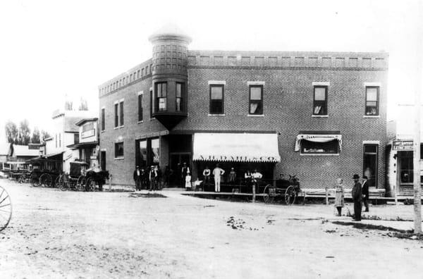 Photo of the AH Dahl general store in wisconsin.