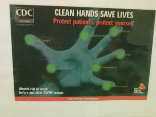 Clean hands save lives.