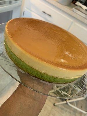 Buko Pandan Flan 8" Round $35