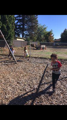 we have an outdoor playground that is used in nice weather