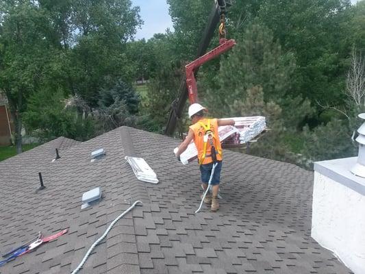 Roof loading materials