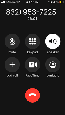 26 min hold, then hang up on me