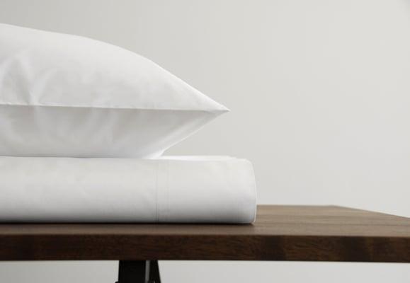 Stella white cotton sheets