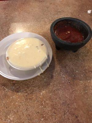 Bean & Cheese Dip with Salsa