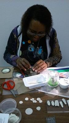 Rhonda Wyatt - metal clay jewelry demo