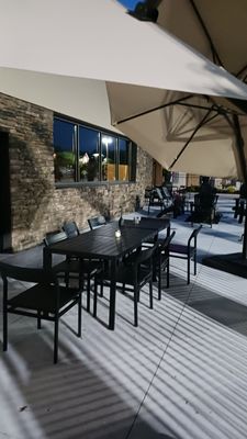 Patio dining area