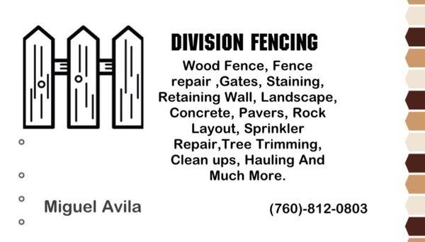 Division Fencing