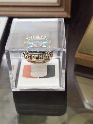 The ring that Hall of Fame inductees receive.