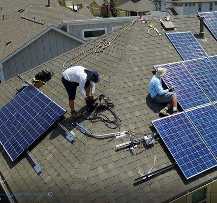 Installing a solar system