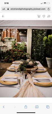 Beautiful table setting