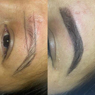 Brow tinting