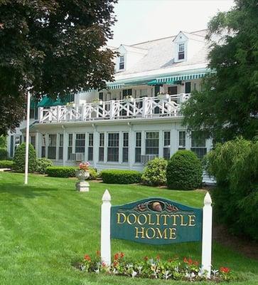 Doolittle Home is located on the corner of Bird and Baker Streets. We are known as the beautiful white house on the corner.