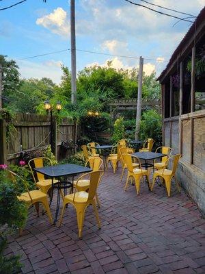 Non-covered back patio