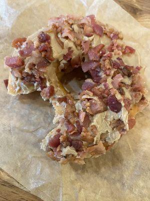 Maple-bacon doughnut was the softest and fluffiest ever.