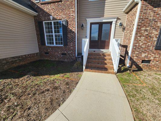 This was the existing porch before expansion