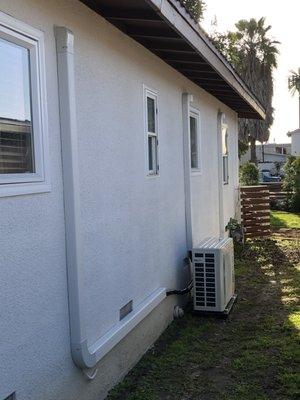 Multiple zone ductless mini-split installation