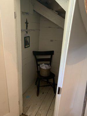 Philippine Duchesne's "under the stairwell closet" bedroom