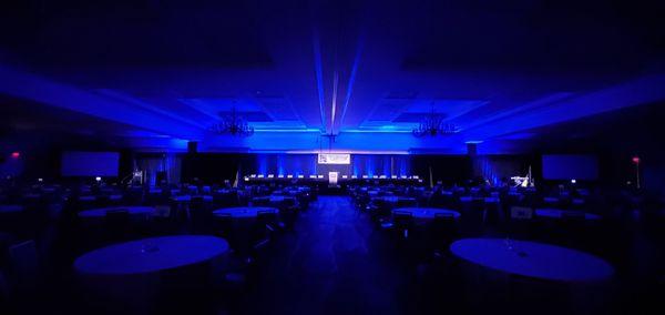 Audio Visual & Lighting for Annual Breakfast Meeting , Live Panel, Discussion with Keynote Speaker