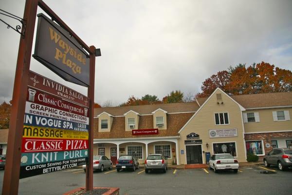 Located in the Wayside Plaza, Route 20, Sudbury