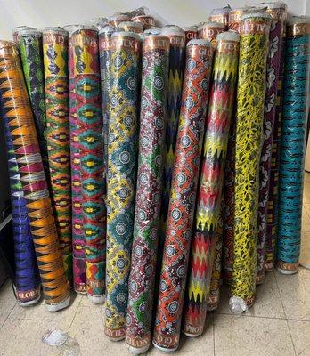 Dive into color & culture with African Fabrics Inc's premium Wax prints! 100% cotton, 40-yard rolls, 46" wide. Call +1(646) 207-6424 now!