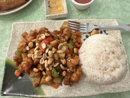 Kung Pao Chicken, Rice