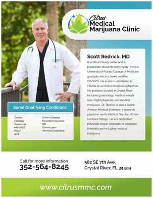 Scott Redrick, MD Citrus Medical Marijuana