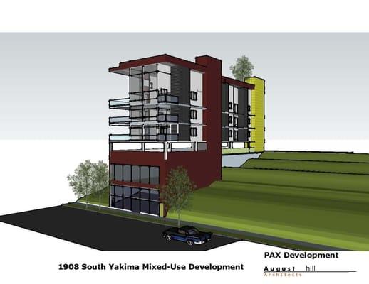 6-story mixed use project; 15 units, parking and two story studio/ work space