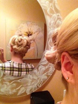 PreCovid wedding updo!