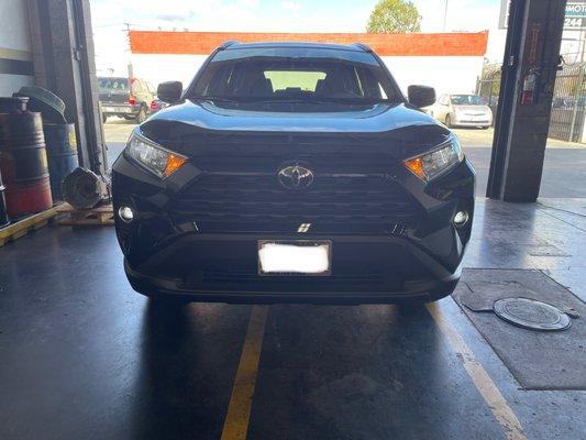 LED fog lights installed on 2021 Rav4