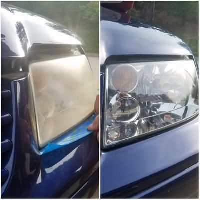 This customer called the franchise owner, Alan, a magician after he restored his headlights!