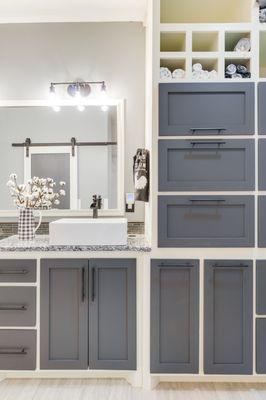 Fully accessible and functional gorgeous bathroom.