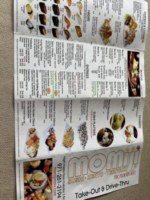 7/24/23 take out menu