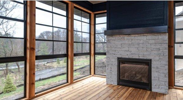 McDonald Construction
 Stone Fireplace