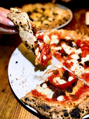 Red Pepper and Eggplant Pizza