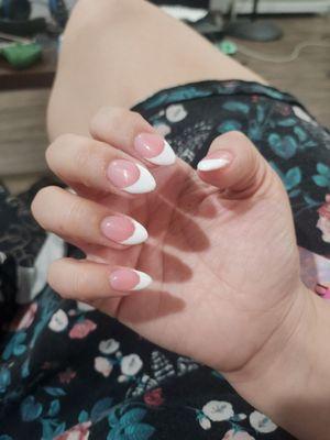 Dip powder french tips