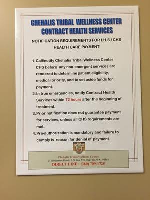 Contract Health Services for IHS / CHS