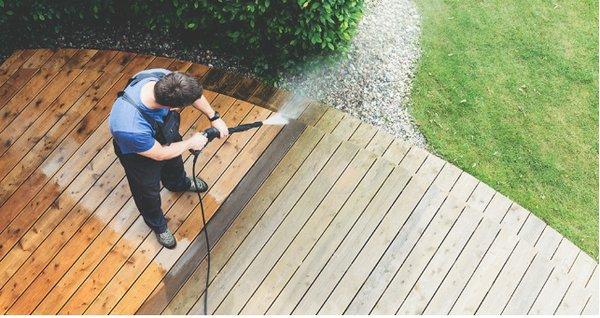 Pressure wash the algae off the decks and fences today! (813) 468-3020