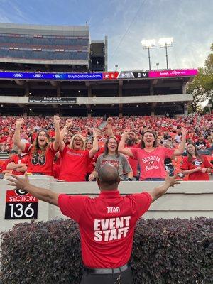 Our Crowd Management staff members are the eyes in every section. They promote a safe environment by assisting and directing attendees.