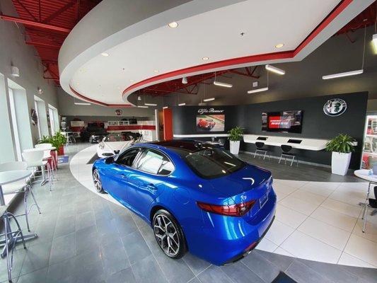 Genesis Alfa Romeo Showroom in Macomb, MI.