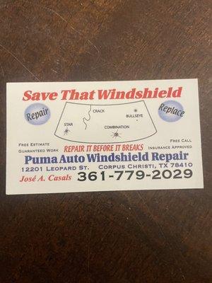 Puma Auto Windshield Repair