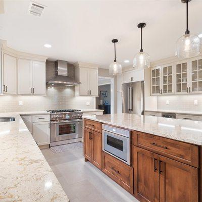 Tedd Wood Cabinetry in White and Knotty Alder